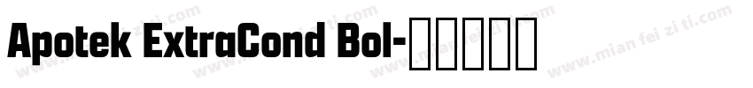 Apotek ExtraCond Bol字体转换